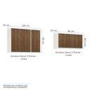 Ver imagem 6 de Cozinha Completa Modulada 5 Peças Nicho Microondas Armários Balcões com Tampo Linea Luciane Móveis