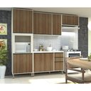 Ver imagem 1 de Cozinha Completa Modulada 5 Peças Nicho Microondas Armários Balcões com Tampo Linea Luciane Móveis