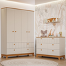 Quarto Bebê Completo Cômoda 6 Gavetas Guarda Roupas 4 Portas 100% Mdf - 1