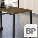 Ver imagem 4 de Conjunto Mesa De Cozinha 90cm 2 Banquetas Castanho
