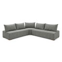Ver imagem 3 de Sofá de Canto Modulado com Puff e Base Madeira Maciça 320CMX270CM Lisboa