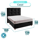 Ver imagem 3 de Cama + Bau Preto e Colchão D23 Casal - D23 Inducol + Cabeceira