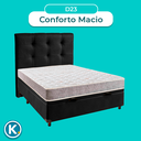 Ver imagem 4 de Cama + Bau Preto e Colchão D23 Casal - D23 Inducol + Cabeceira