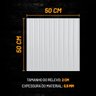 Kit 10 Placas 3d Ripado Branco 50x50cm (2,5m²) - 4