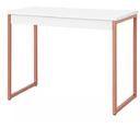 Ver imagem 1 de Mesa Escrivaninha Computador Notebook Home Office:branco/rose
