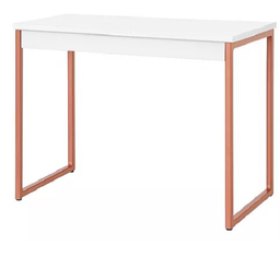 Mesa Escrivaninha Computador Notebook Home Office:branco/rose - 1
