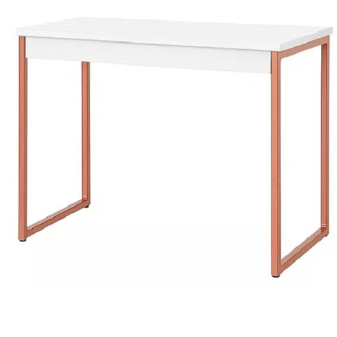 Mesa Escrivaninha Computador Notebook Home Office:branco/rose