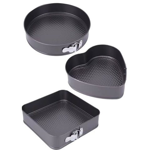 Kit Formas Aluminio Anti-aderente para Bolo ou Torta