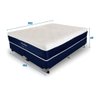Cama Box King (Box + Colchão) Prorelax Esmeralda 193x203x69 Molas Ensacadas Euro Top Turn Free - 4