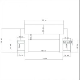 Cabeceira Casal 265cm MDP com 2 Mesas de Apoio para Dormitórios - 5