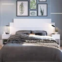 Ver imagem 2 de Cabeceira Casal 265cm MDP com 2 Mesas de Apoio para Dormitórios