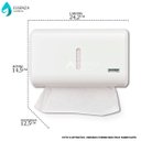 Ver imagem 5 de Dispenser Papel Toalheiro Urban Compacto Branco Premisse