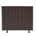 Ver imagem 3 de Cabeceira Estofada Carla 160cm Queen Size para Cama Box Quarto Corino Marrom - Gat Magazine