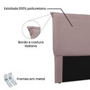Ver imagem 3 de Cabeceira Cama Box Queen 160 Cm Garden Veludo S04 Cor Lilás