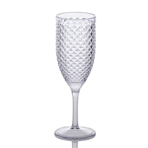 Taça Para Champagne Acrílico Luxxor 350Ml-C/4 Unidades