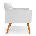 Ver imagem 4 de Kit 2 Poltronas Viena Gomada Corino Pés Palito Castanho - D’RossiBranco