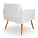 Ver imagem 5 de Kit 2 Poltronas Viena Gomada Corino Pés Palito Castanho - D’RossiBranco