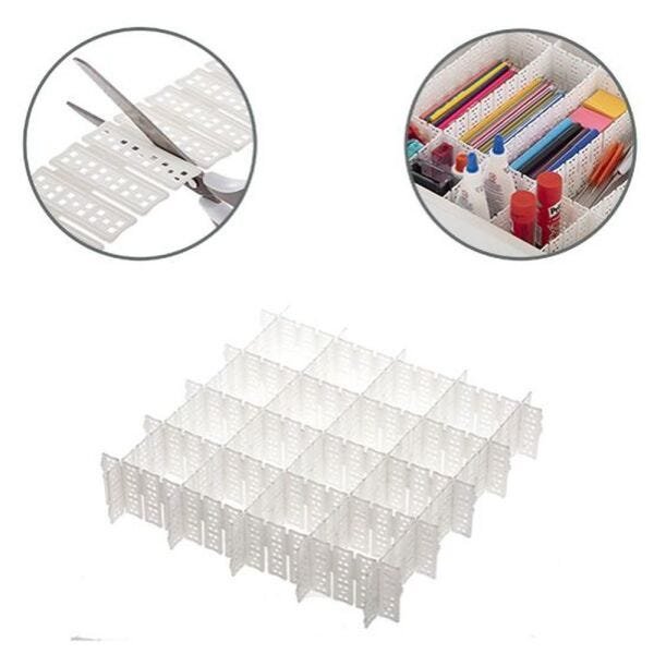 Divisórias Organizador de Gaveta Colmeia 36X7cm C/3Pçs - 1