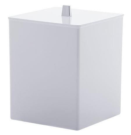 Lixeira Quadrada Branca Quadratta - 1