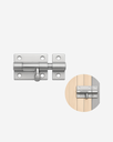 Ver imagem 5 de Ferrolho 2" Brilhante – Kit com 2 Peças