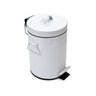 Lixeira Retrô 3l- Branca - Mek - 2