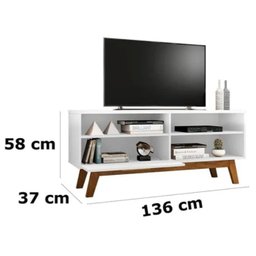 Rack para Tv até 55 Polegadas Paládio 1.40 Branco - 3
