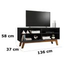 Ver imagem 2 de Rack para Tv até 55 Polegadas Paládio 1.40 Preto Fosco