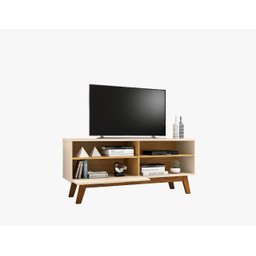 Rack para TV até 55 Polegadas Paládio 1.40 Off White/Cinamomo - 4