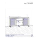 Ver imagem 3 de Rack para TV até 42 Polegadas Aruba Ii Madeira Rústica - Móveis Bechara
