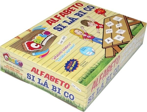 Brinquedo Pedagógico Alfabeto Silabico 150 Pçs - Carlu - 3