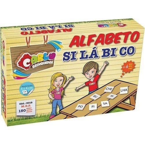 Brinquedo Pedagógico Alfabeto Silabico 150 Pçs - Carlu - 4