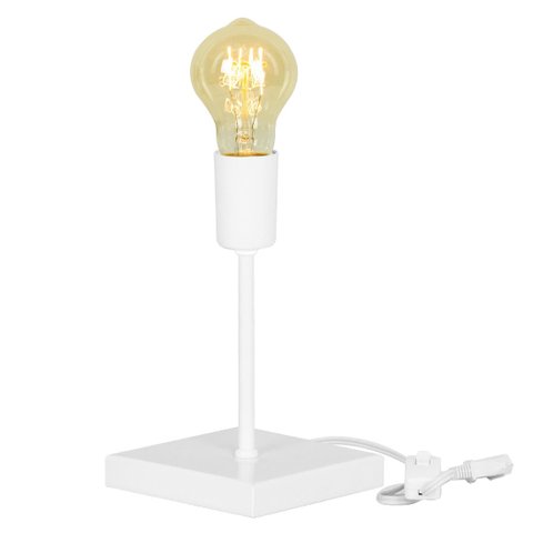 Luminária de Mesa Abajur Vintage Branco