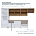 Ver imagem 7 de Cozinha Completa Modulada 6 Peças 8 Portas 6 Gavetas Norten Branco/Nature