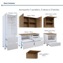Ver imagem 5 de Cozinha Completa Modulada 6 Peças 8 Portas 6 Gavetas Norten