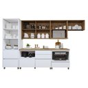 Ver imagem 5 de Cozinha Completa Modulada 6 Peças 8 Portas 6 Gavetas Norten Branco/Nature