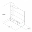 Ver imagem 3 de Estante Home para TV até 52 Polegadas 2 Portas Decibal