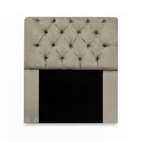 Cabeceira Mirage Box Solteiro Capitonê Suede