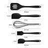 Kit 5 Utensílios de Silicone para Cozinha Conjunto Resistente a Altas Temperaturas (preto) - 4