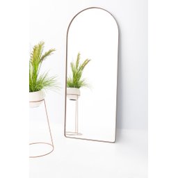 Espelho Grande Base Reta com Moldura Metal Corpo Inteiro 170 X 70 Cm Industrial - 4