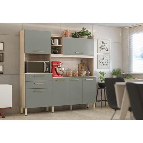 Kit para Cozinha Ambiente Select Avena Menta – Demóbile