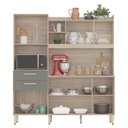 Ver imagem 2 de Kit para Cozinha Ambiente Select Avena Menta – Demóbile
