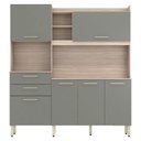 Ver imagem 4 de Kit para Cozinha Ambiente Select Avena Menta – Demóbile