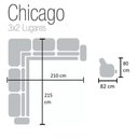 Ver imagem 2 de Estofado de Canto Chicago 5 Lugares Gazin