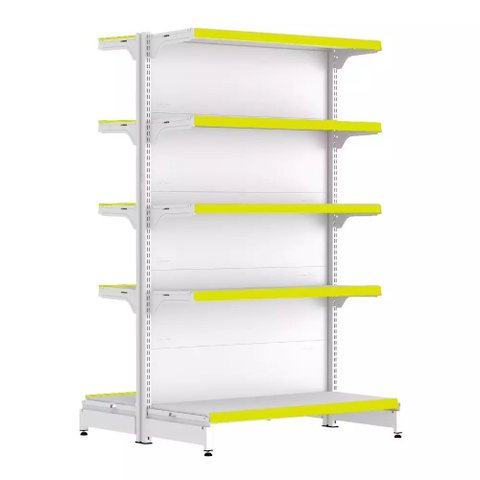 Gondola Centro 170 Fit Inicial Branco 10 Bandeja Pe Amarelo