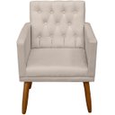 Ver imagem 1 de Poltrona Reforçada para Escritório com Pés Palito Tecido Suede