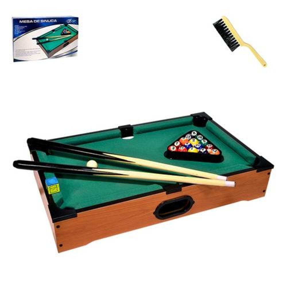 Jogo Mini Mesa Sinuca Bilhar Infantil Snooker Art Game