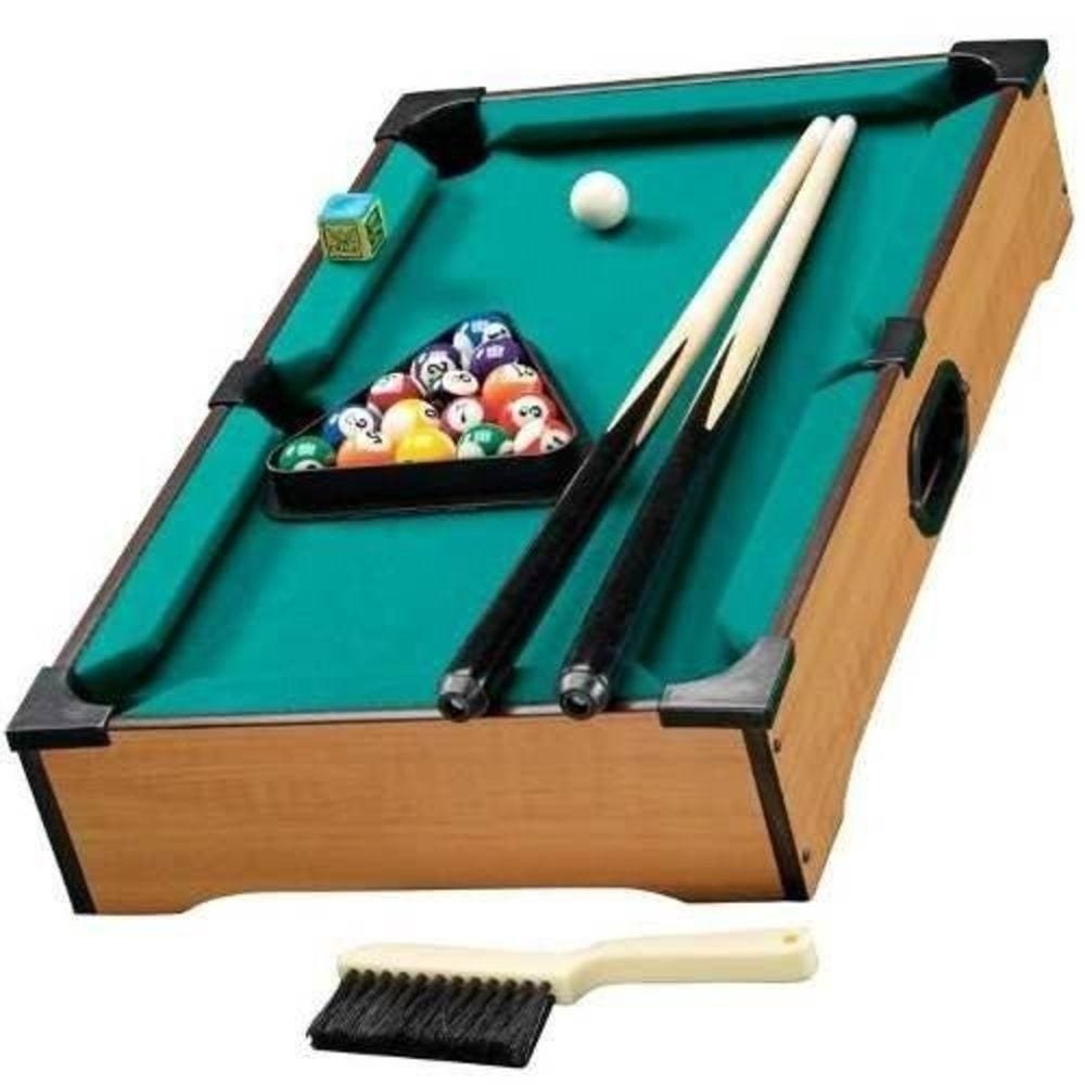 Jogo mesa mini bilhar sinuca snooker 51 X 31 X 9cm completo - Carrefour -  Carrefour