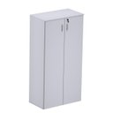 Ver imagem 1 de Armário Alto Fechado com 02 Portas - 1,59X0,80X0,42m - New City - CINZA/CINZA - 21209.