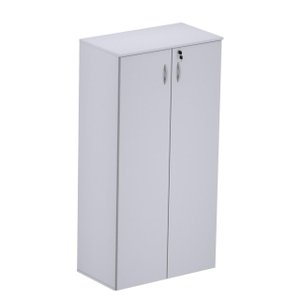 Armário Alto Fechado com 02 Portas - 1,59X0,80X0,42m - New City - CINZA/CINZA - 21209.