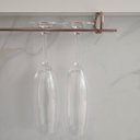 Ver imagem 2 de Conjunto 3 Organizadores Porta Taças 42cm Suportes Suspensos para Taças Rose Gold